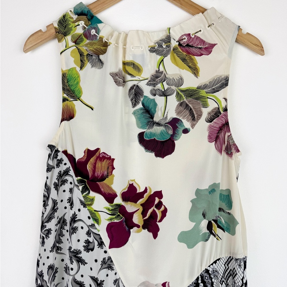 Anthropologie Postmark Arcadie Asymmetrical Silk Dress - Picture 8 of 9